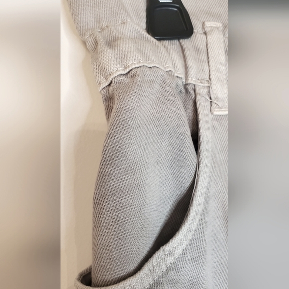 NWOT ZARA -size M-women oversize denim grey jeans-high-rise-stretch waist - Picture 4 of 12